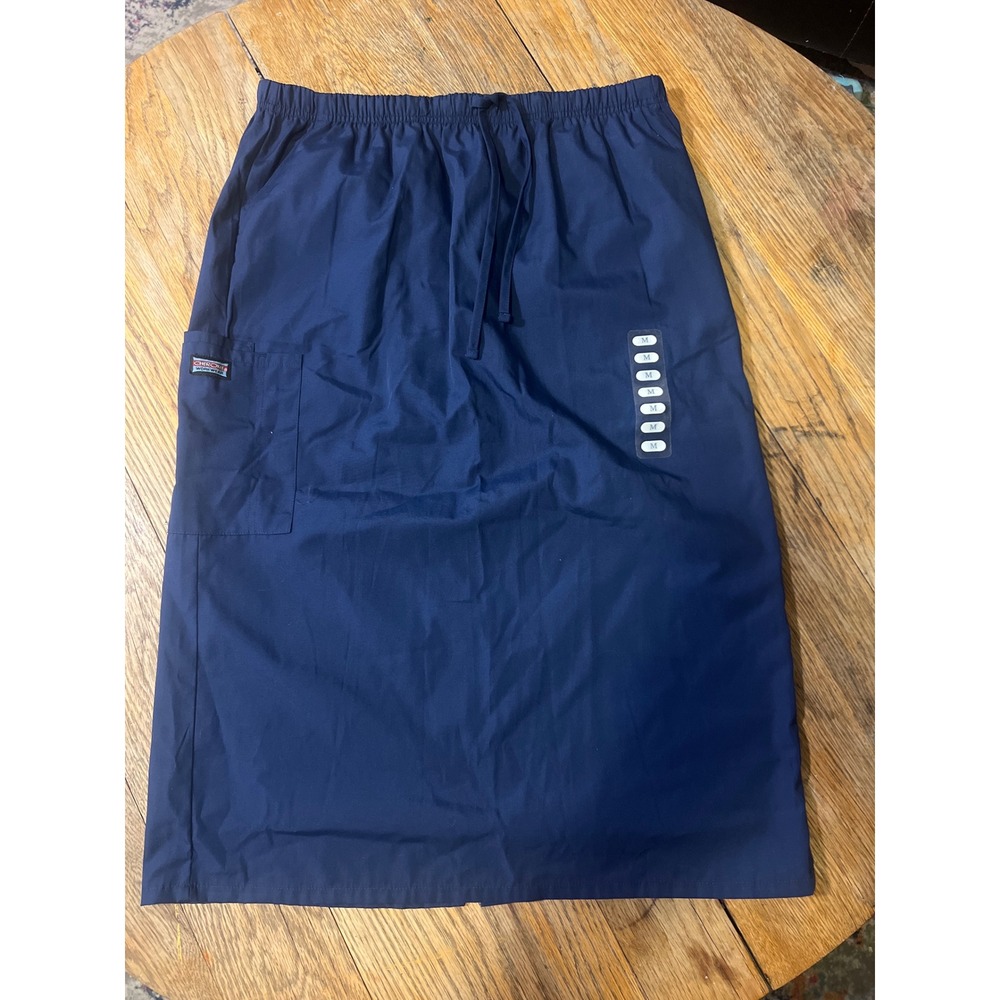 Cherokee Navy Blue Scrub Skirt with Drawstring Waist